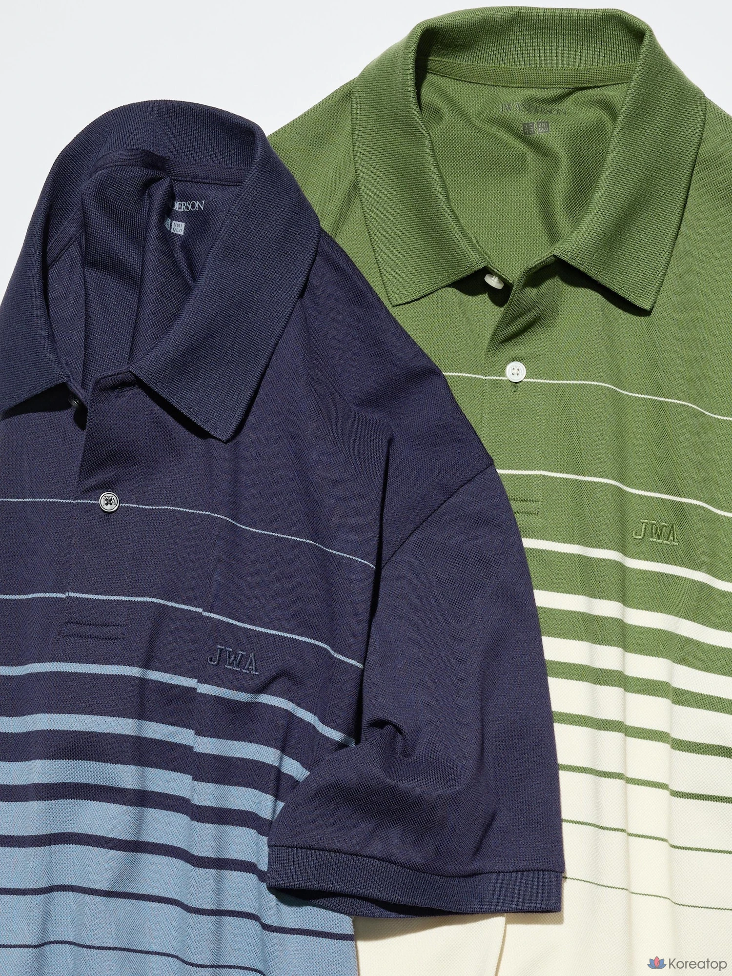 Поло Uniqlo Dry Pique Striped Polo Shirt (Panel)