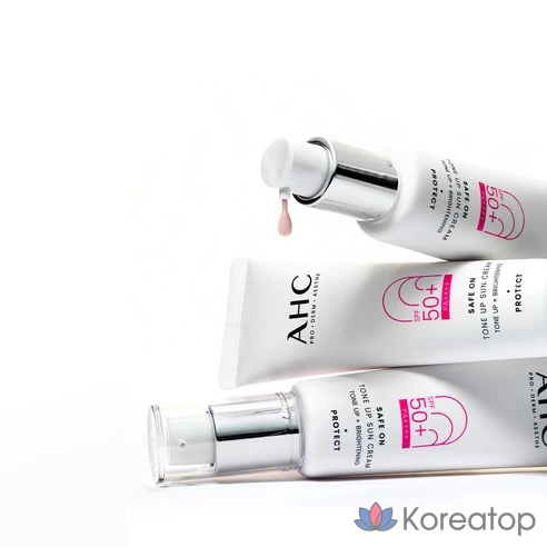 Солнцезащитный крем AHC Safe On Tone Up SPF50+ PA++++