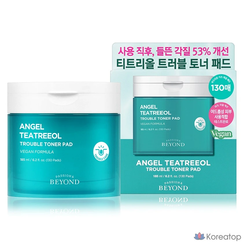 Тонизирующие подушечки BEYOND Angel Tea Tree Trouble, 185 мл, 1 шт., 130 штук.