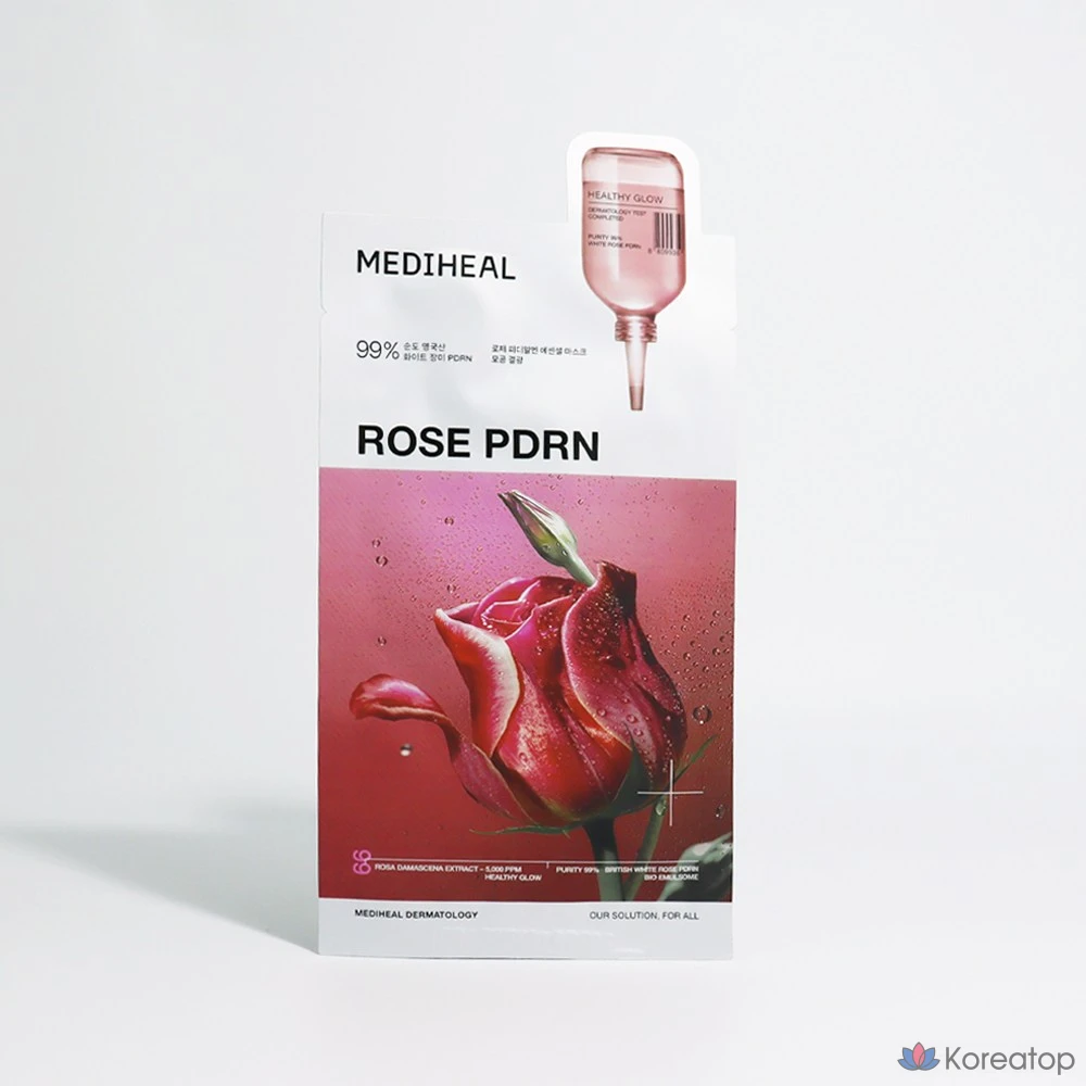 Очищающая маска для пор Mediheal Rose PDRN Essential Mask, 1 шт., 1 упаковка