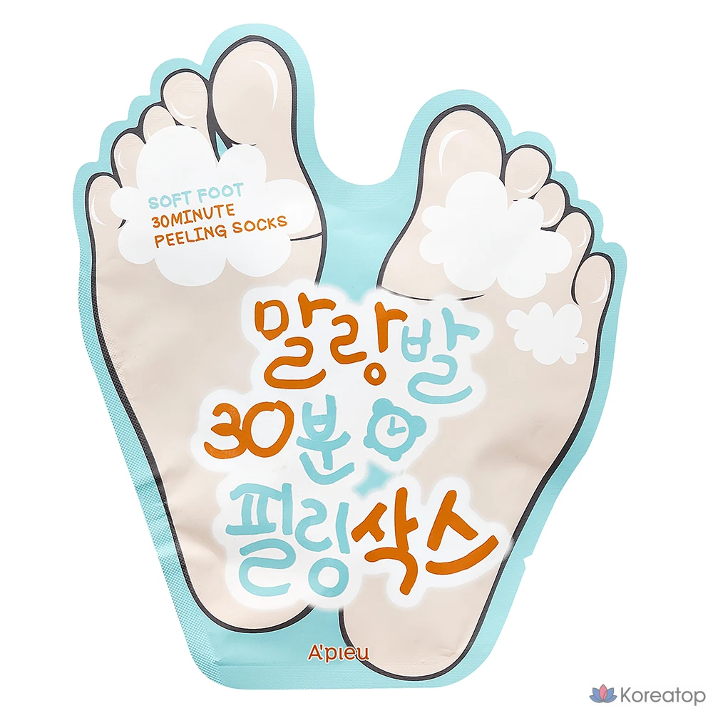 Отшелушивающие носки A'Pieu Malangbal на 30 минут, 1 упаковка, 1 шт., 40 мл