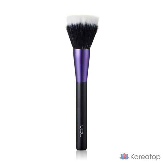 Кисть для лица VDL Duofiber, фиолетовая, черная, 1 шт.