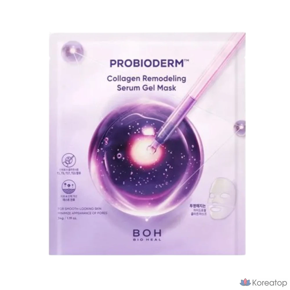 Тканевая маска для лица BIOHEAL BOH Probioderm Collagen Remodeling Serum Gel Mask, 1 шт.