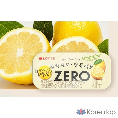 Конфеты Lotte Zero со вкусом лимона и мяты