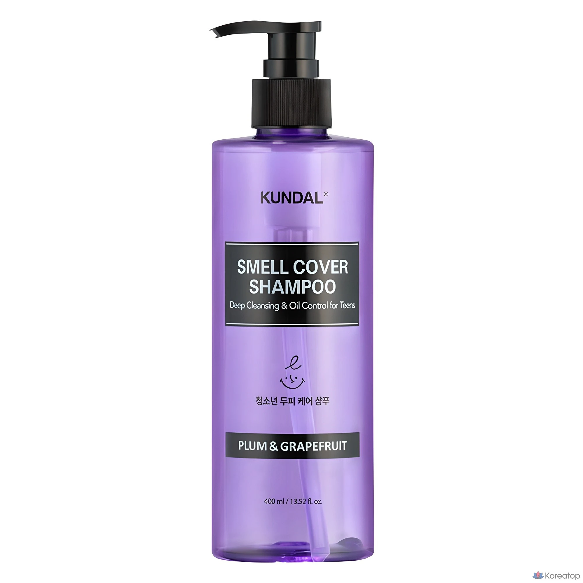 Шампунь Kundal All Day Smell Cover Youth с ароматом сливы и грейпфрута, 400 мл, 1 шт.