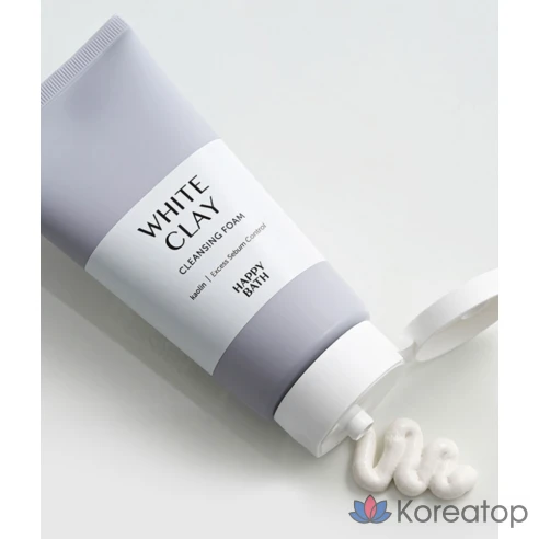 Пенка для очищения пор Happy Bath White Clay