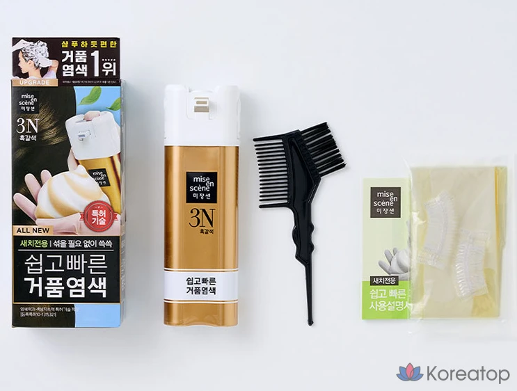 Краска для волос Mise en Scene All New Easy & Quick Foam Hair Color, оттенок 3N Dark Brown, 1 шт., фото 2