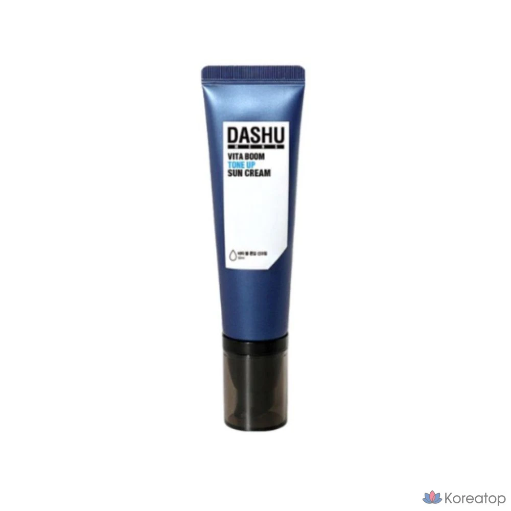 Крем для выравнивания тона кожи DASHU Men's Vita Boom Tone-Up Cream SPF50+ PA++++ 50 мл, белый тонирующий крем, 1 шт.