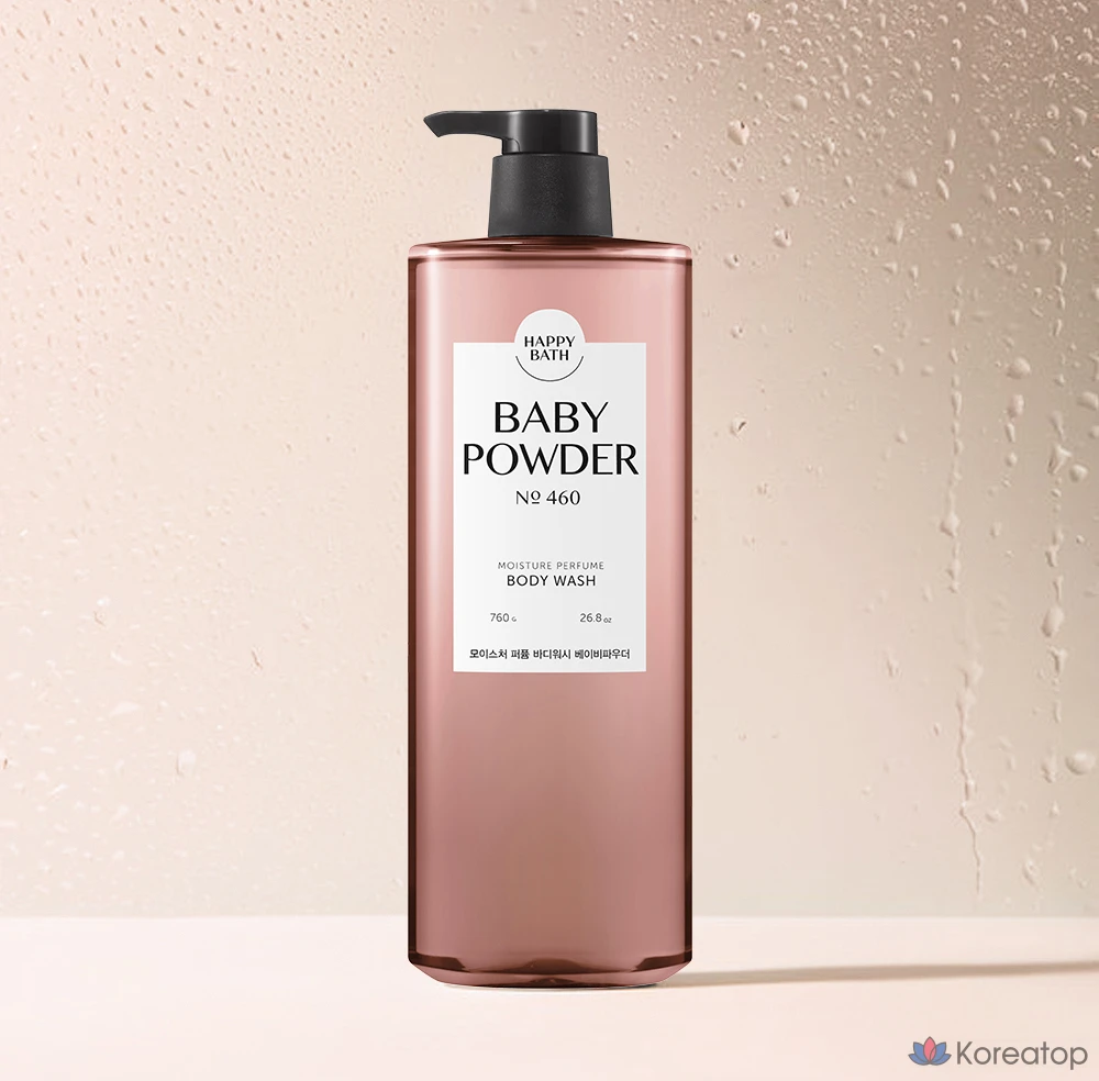 Увлажняющий гель для душа Happy Bath с ароматом детской присыпки, 760 г, 1 шт.