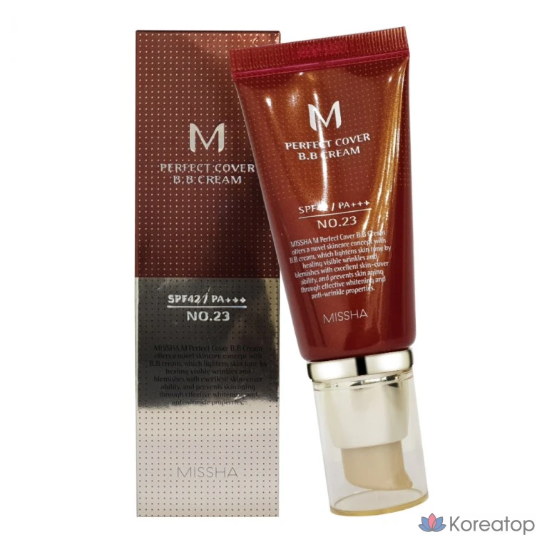 BB-крем Missha M Perfect Cover, 50 мл, № 23, 1 шт.