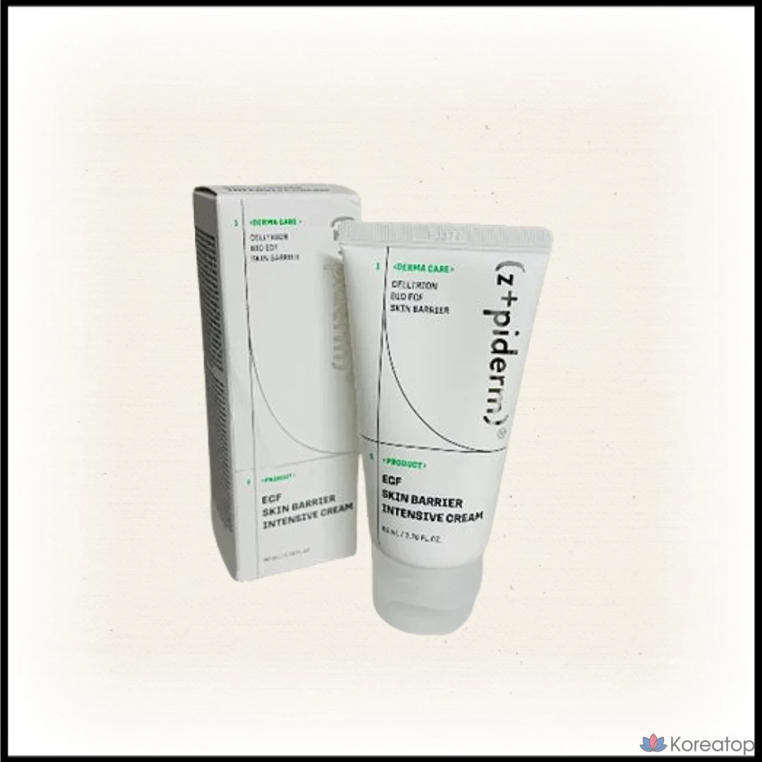 Интенсивный крем для защиты кожного барьера Z+piderm Celltrion EGF, церамиды, холестерин, менадион, PDRN, гидрогенизированный лецитин, 1 шт., 80 мл