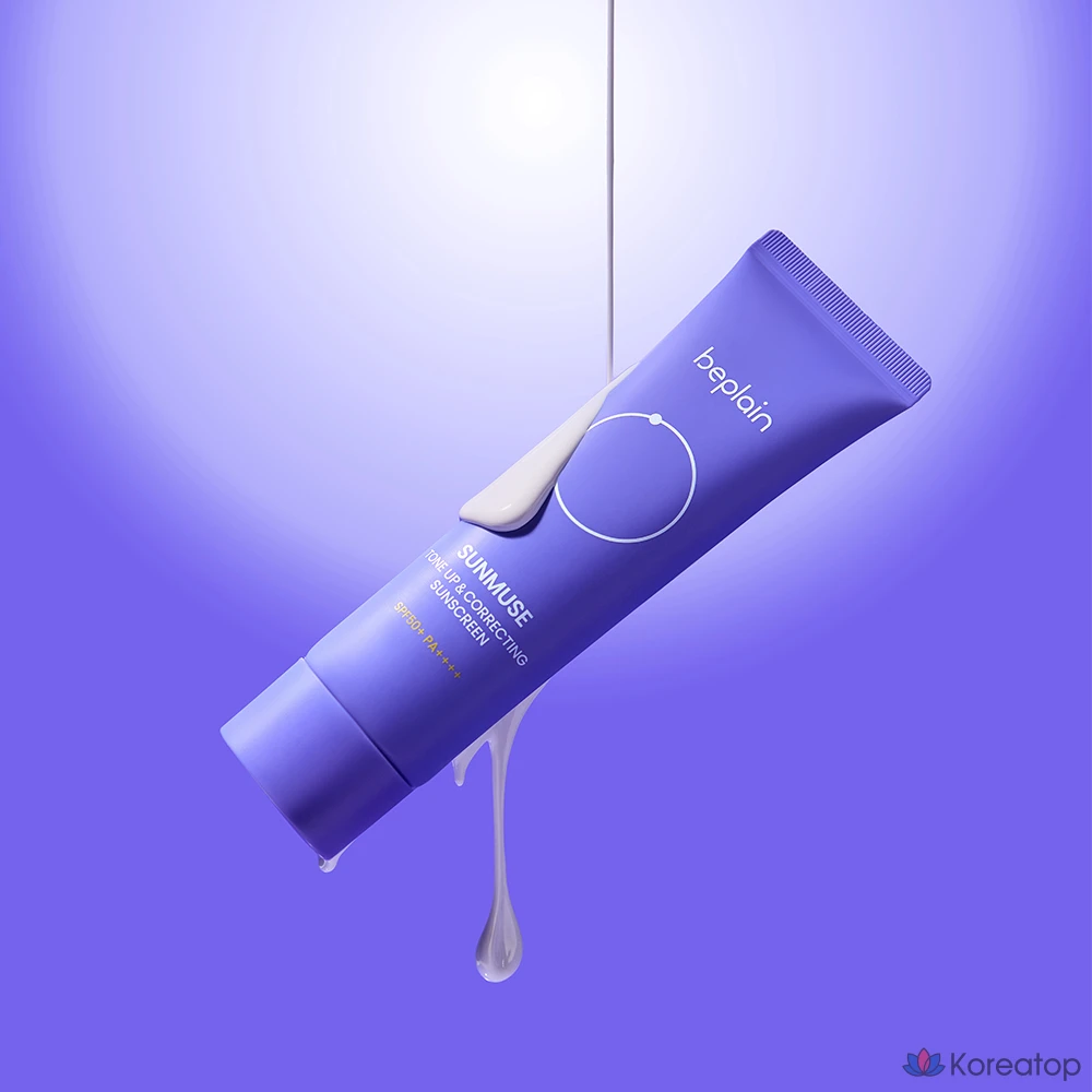 Солнцезащитный крем Beplain Sunmuse Tone Up & Correcting Sun Cream SPF50+ PA++++, 50 мл, 1 шт.