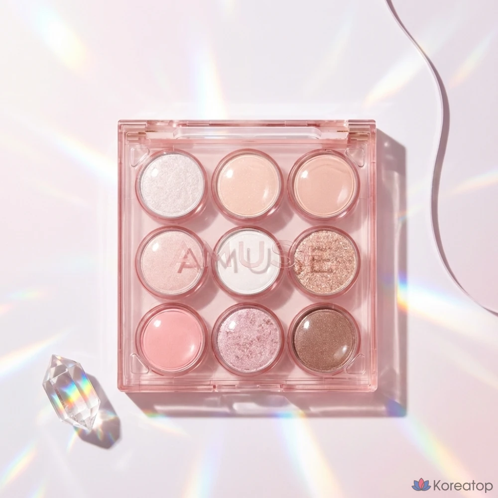Палетка теней для век Amuse 0,19 унции (0,6 г) x 9, оттенок Peach Garden, 1 шт.