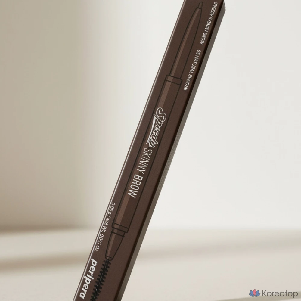 Карандаш для бровей Peripera Speedy Skinny Brow, оттенок Top Brown, 1 шт., фото 3