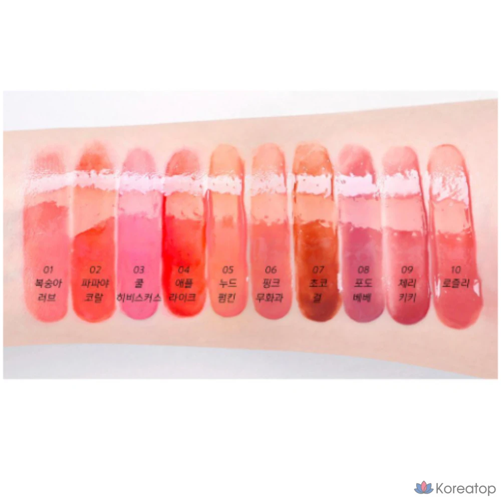 Тинт для губ AMUSE Bebe Tint, оттенок 01 Peach Love, 1 шт., фото 3