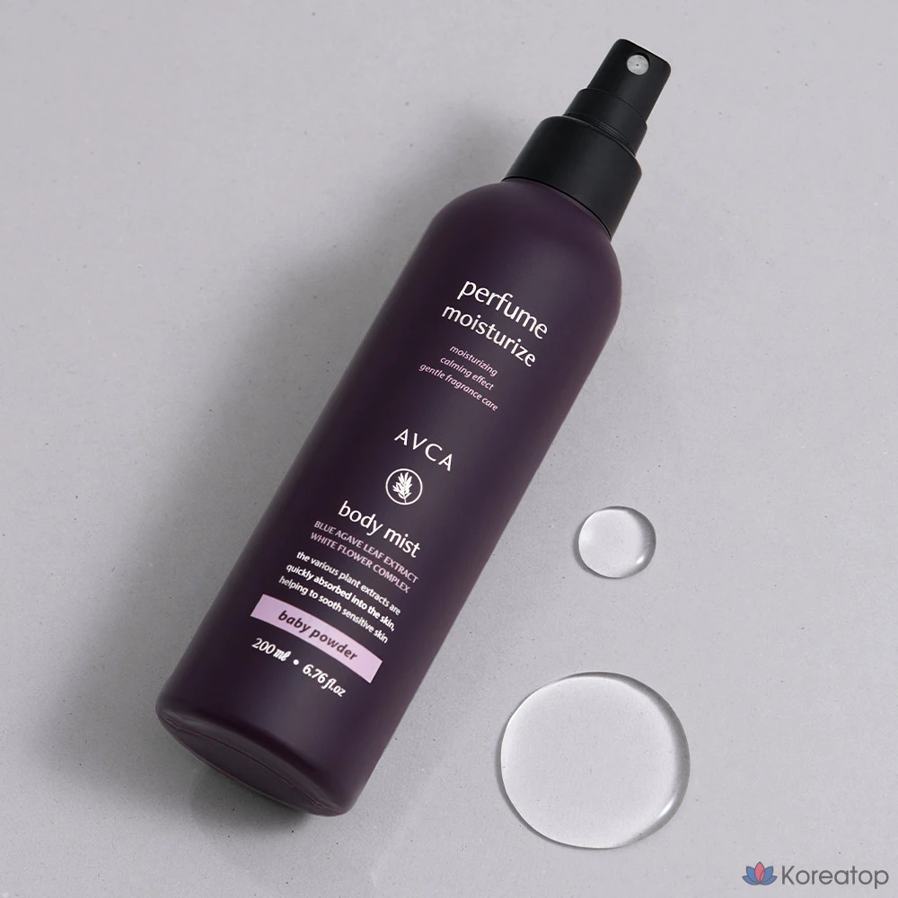Парфюмерный спрей для тела AVCA с детской присыпкой, 200 мл, 1 шт.