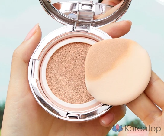 Сменный блок тонального крема Isoi Skincare Cushion Foundation 13 г + спонж, № 21, 1 комплект.