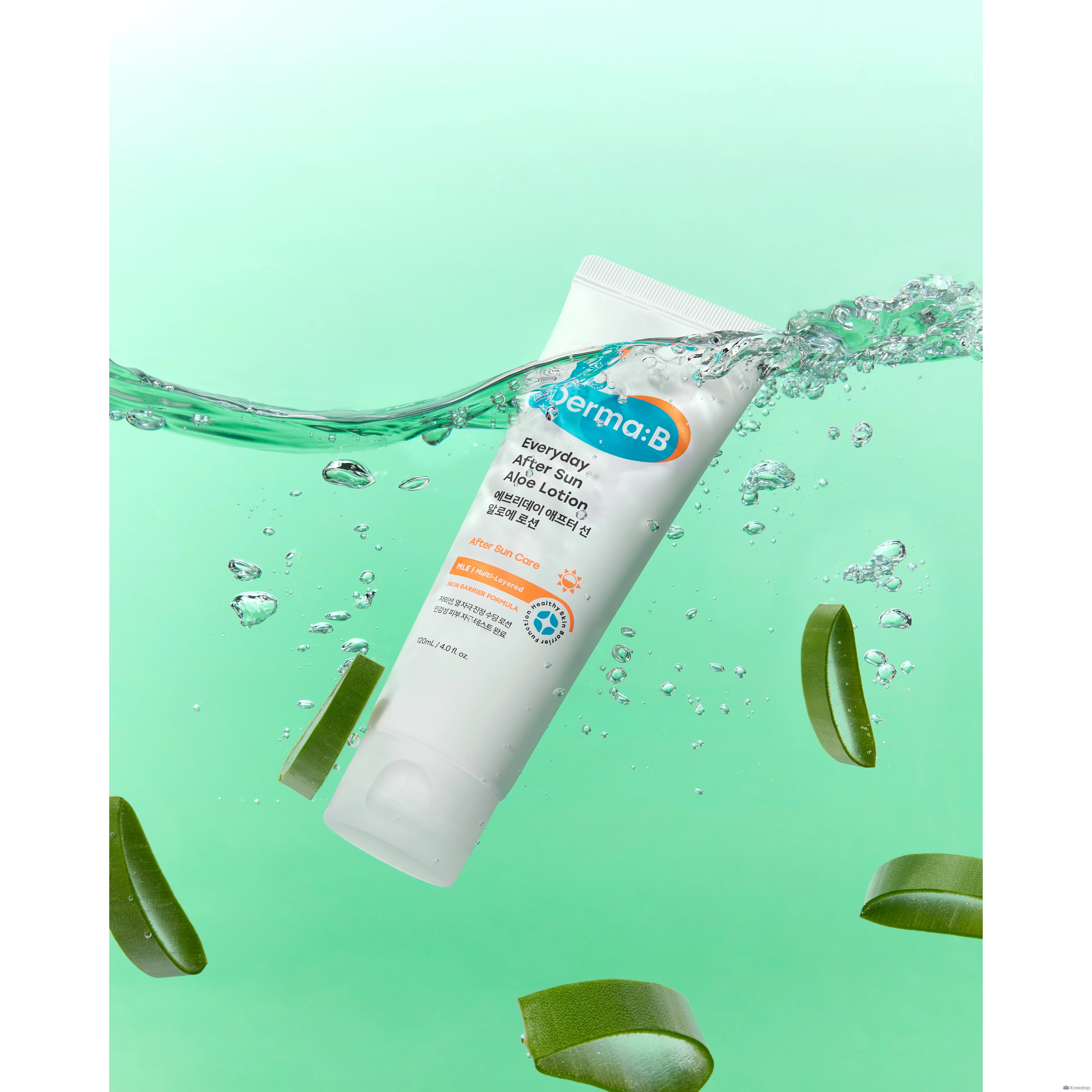 Увлажняющий лосьон после загара DERMA:B Everyday After Sun Aloe Lotion, 120 мл, 1 шт.
