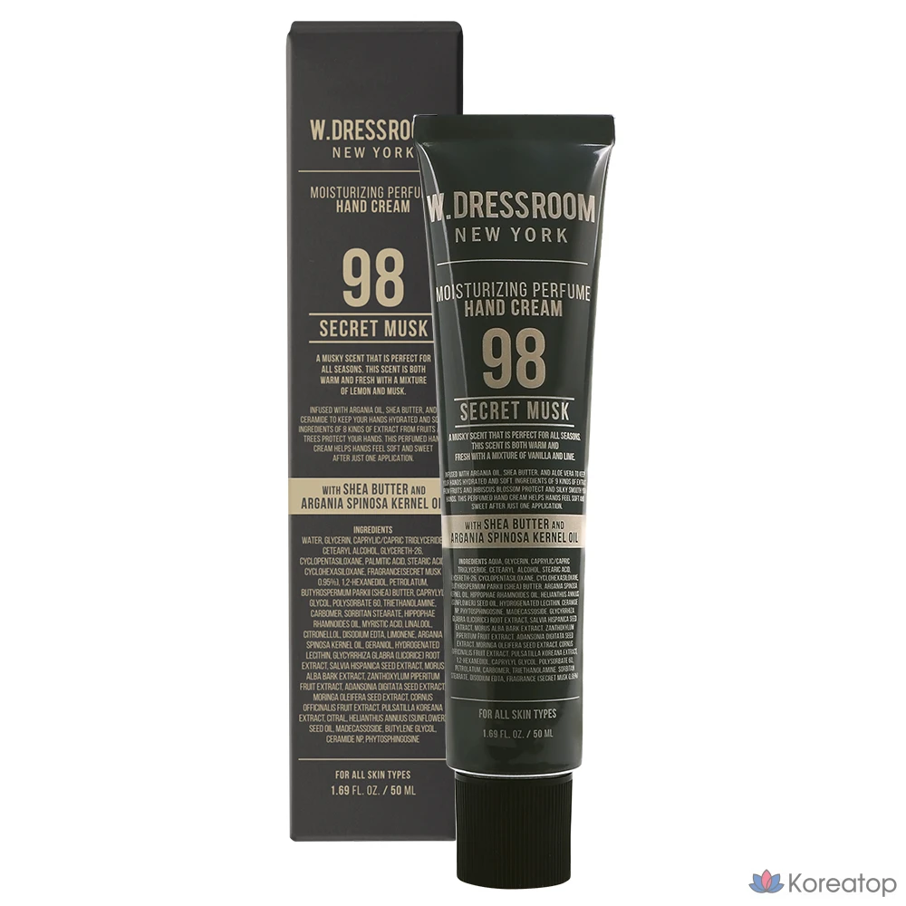 W.Dressroom Парфюмированный крем для рук 98 Secret Musk, 50 мл, 1 шт.