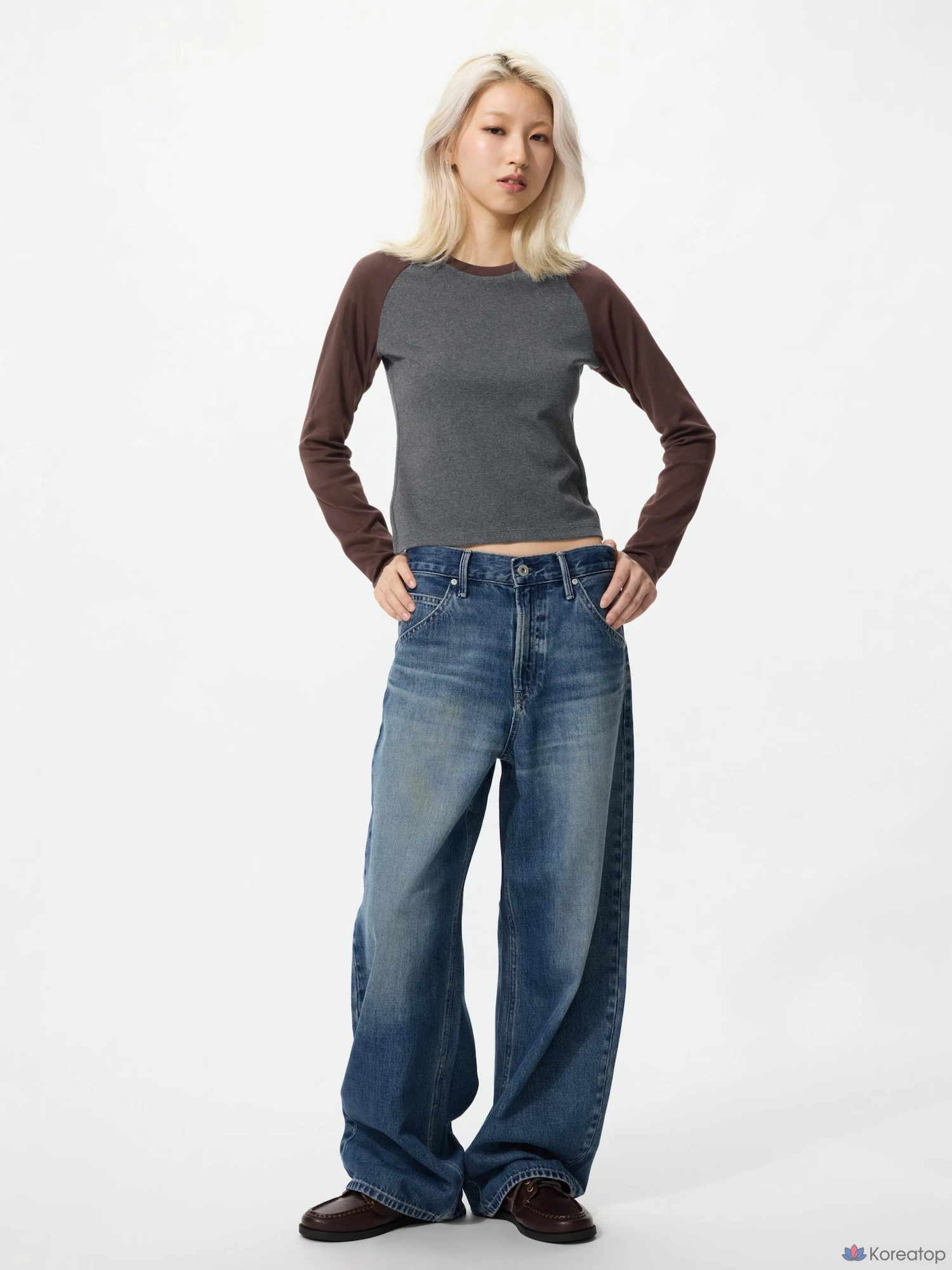 Футболка Uniqlo Mini T Long Sleeve Raglan