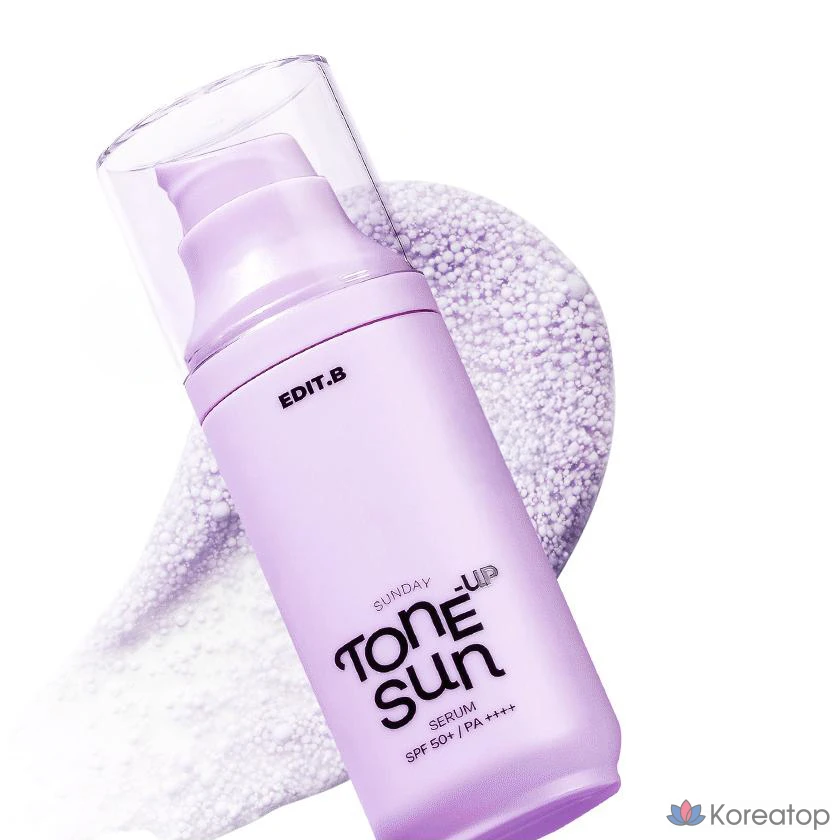 Солнцезащитная сыворотка EditB Sunday Tone-Up SPF50+ PA++++, 55 мл, 1 шт., фото 3
