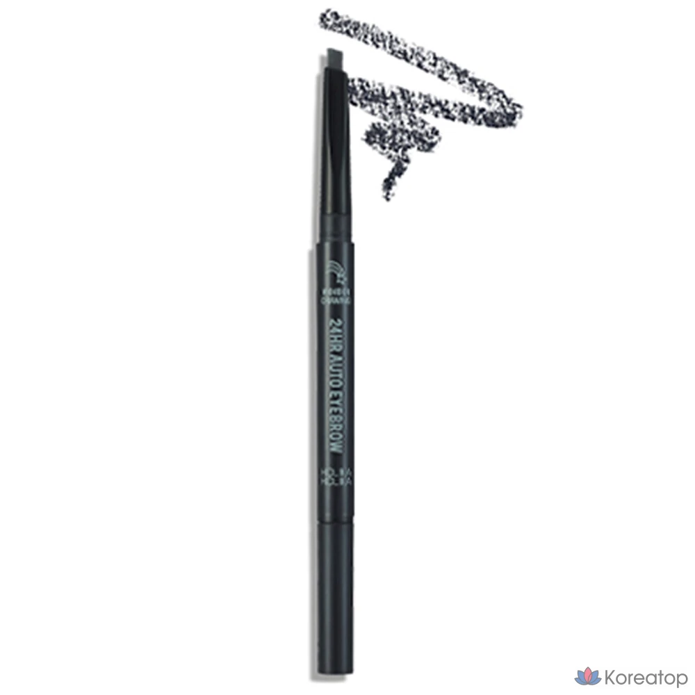 Карандаш для бровей Holika Holika Wonder Drawing 24h Auto Eyebrow AD, оттенок 01 Gray Black, 1 шт.