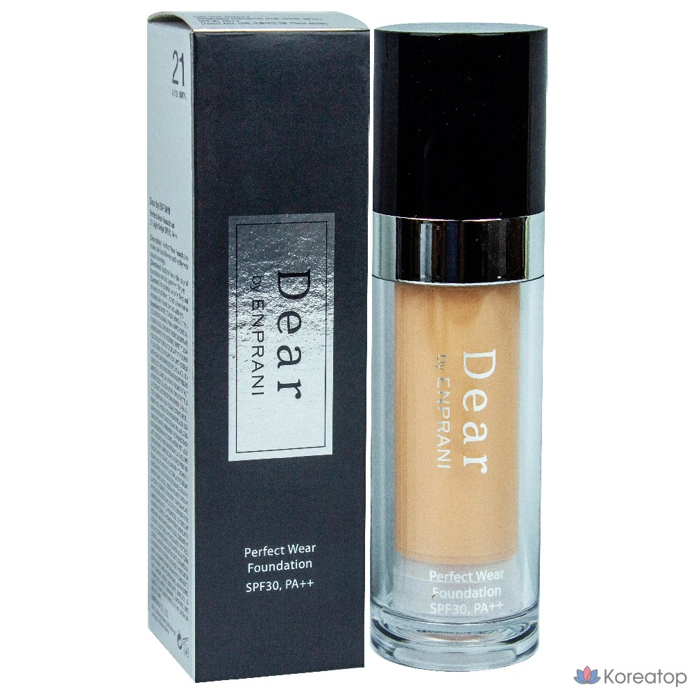 Фундация Enprani Dear by Enprani Perfectwear Foundation, оттенок 21 Light Beige, 1 шт.