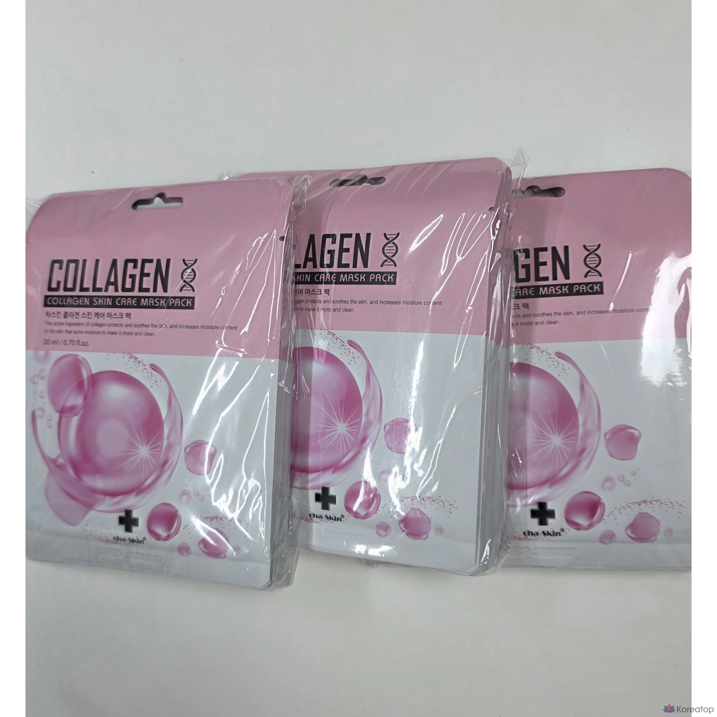 Набор коллагеновых масок для ухода за кожей Glow, 30 листов, 1 упаковка, 30 штук., фото 3