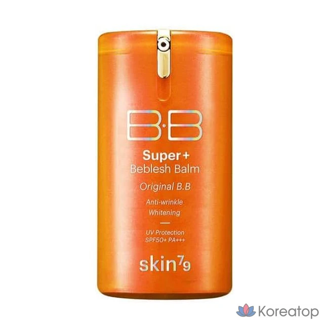 BB-крем SKIN79 Orange SPF50+ PA++ № 21, бежевый, для коррекции тона кожи, контурирования, сужения расширенных пор и уменьшения покраснений., фото 2