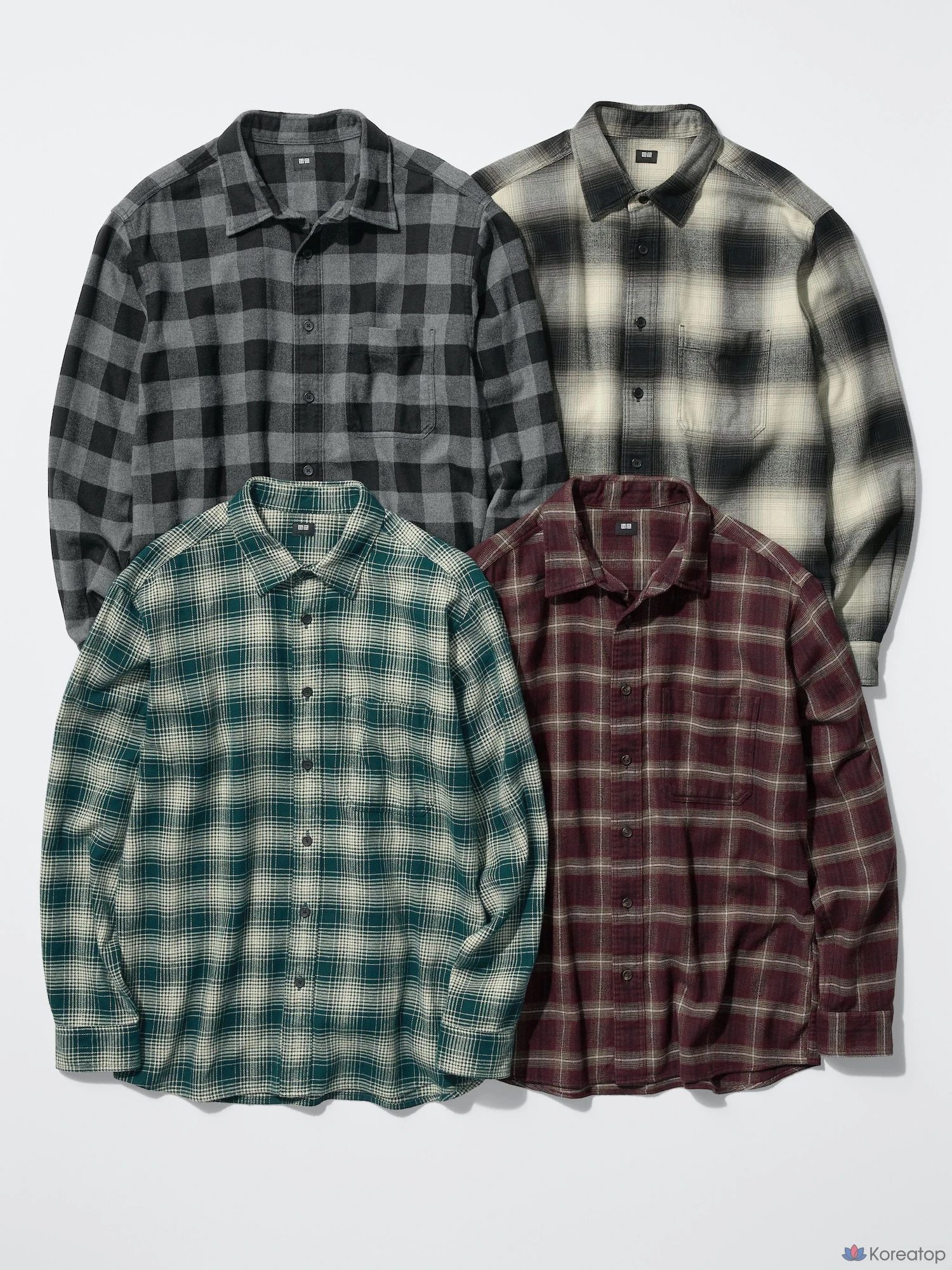 Фланелевая рубашка Uniqlo Ombre Check C