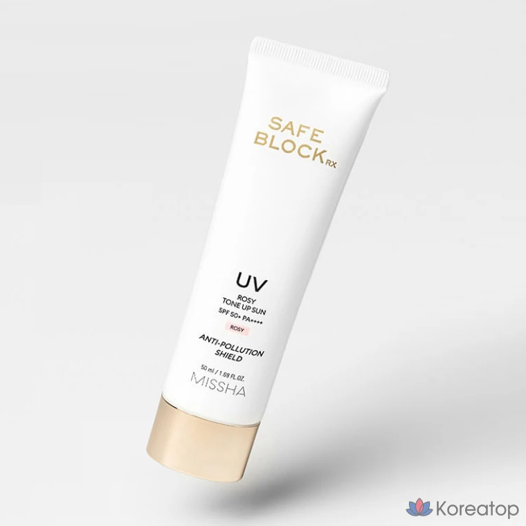 Солнцезащитный крем Missha Safe Block RX UV Rosy Tone Up Sunscreen SPF50+ PA++++, 50 мл, 1 шт.