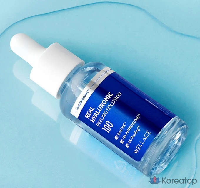 Пилинг-раствор Wellage Real с гиалуроновой кислотой, 30 мл, 1 шт.