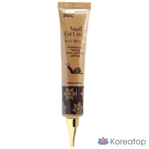 Крем для глаз 3W Clinic с экстрактом слизи улитки против морщин, 1 шт., 40 мл