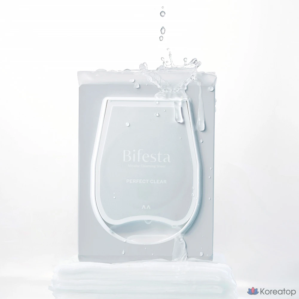 Мицеллярные очищающие салфетки Bifesta Perfect Clear, 46 салфеток, 1 упаковка
