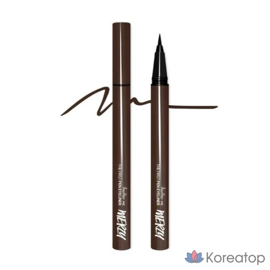 Подводка для глаз MERZY The First Pen Eyeliner, оттенок Brownie, 0.5 г, 1 шт.