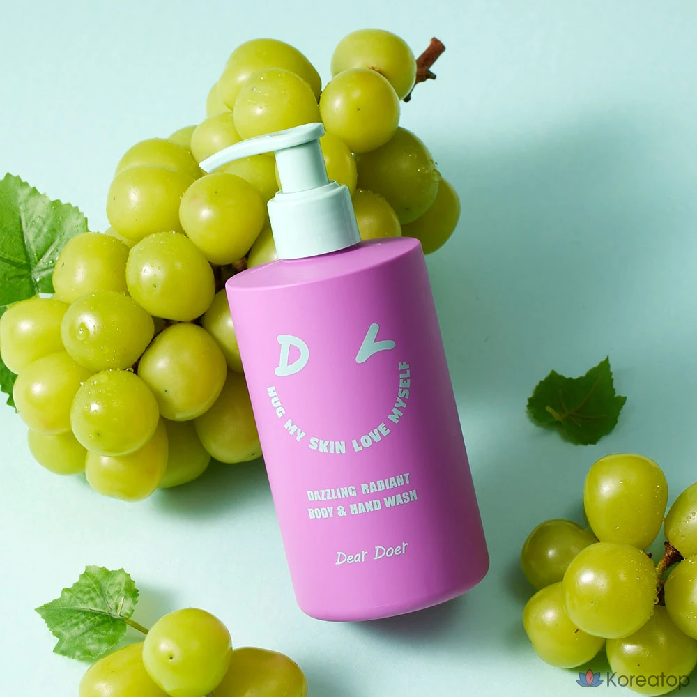 Увлажняющий гель для душа Dear Doer Dazzling Fragrant Vegan Hypoallergenic с ароматом свежих цветов и молодой оливы, 1 шт., 300 мл.