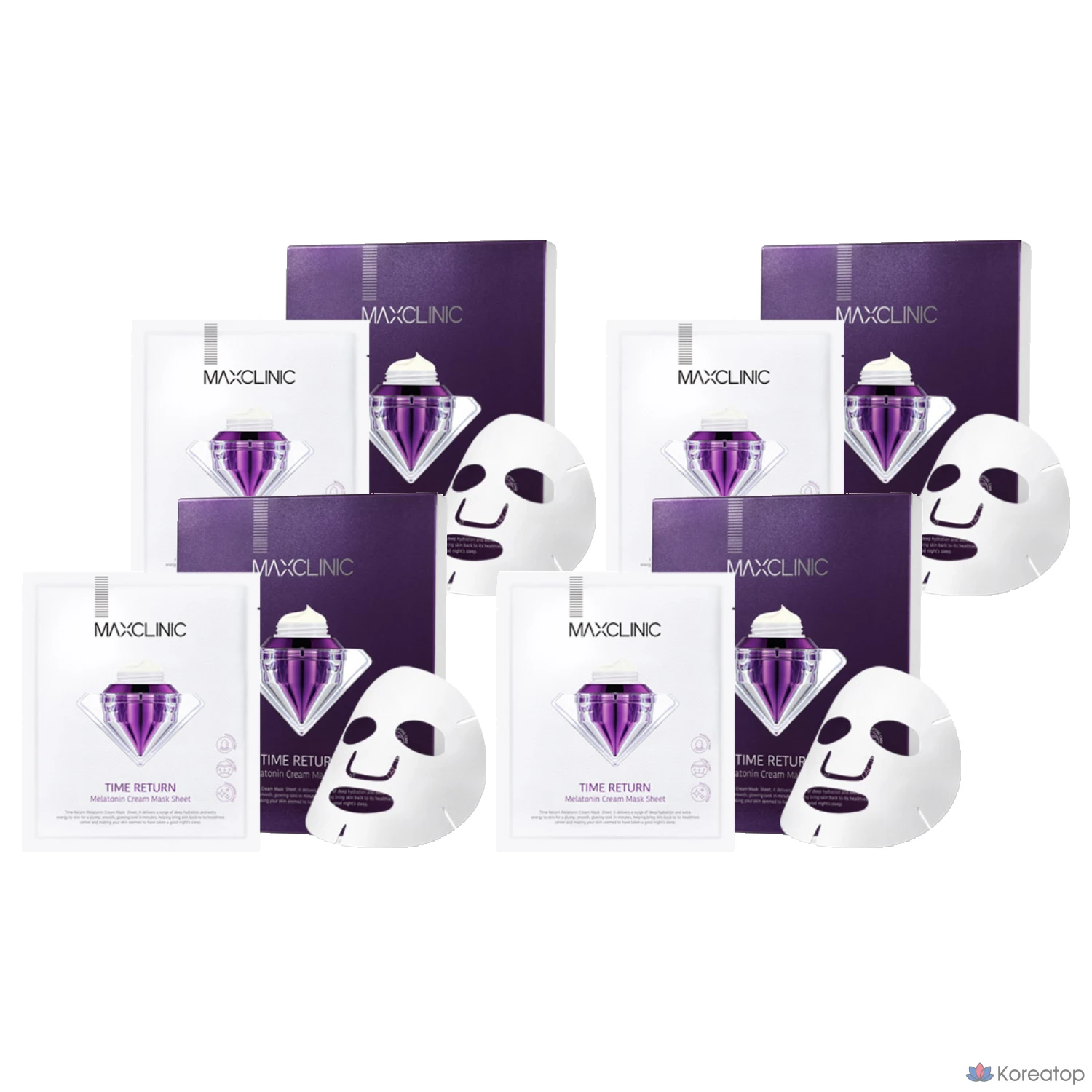 Тканевая маска для лица MAXCLINIC Time Return Melatonin Mask, 16 шт.