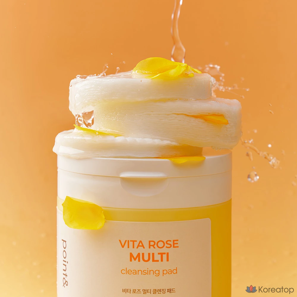 Очищающие подушечки Point&amp; Vita Rose Multi Cleansing Pad, 1 шт., 60 листов