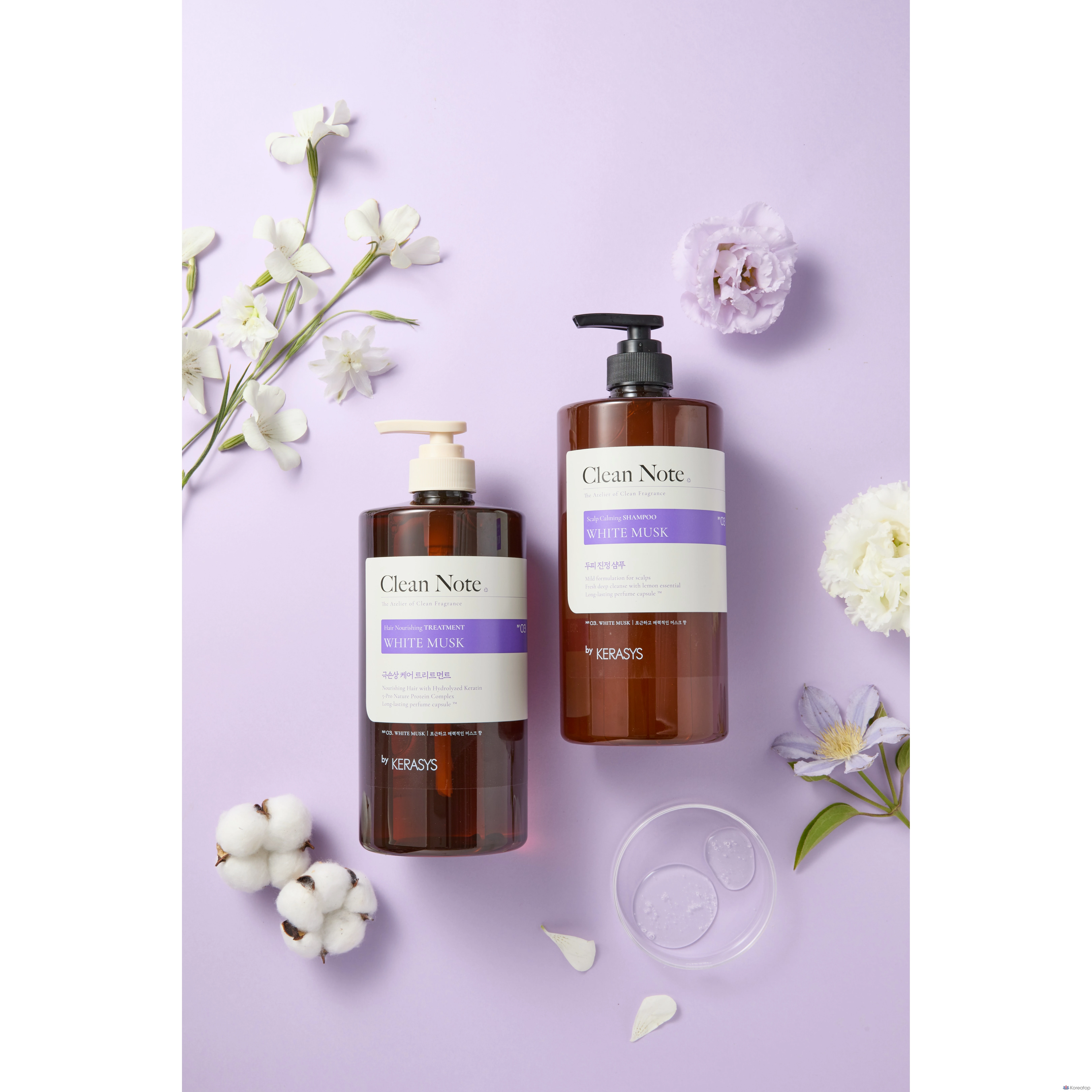 Шампунь KeraSys Clean Note White Musk, 1 л, 1 бутылка