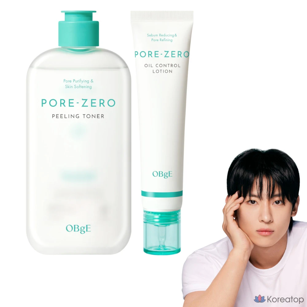 Набор из двух средств: тоник и лосьон OBge Pore Zero, 380 мл.