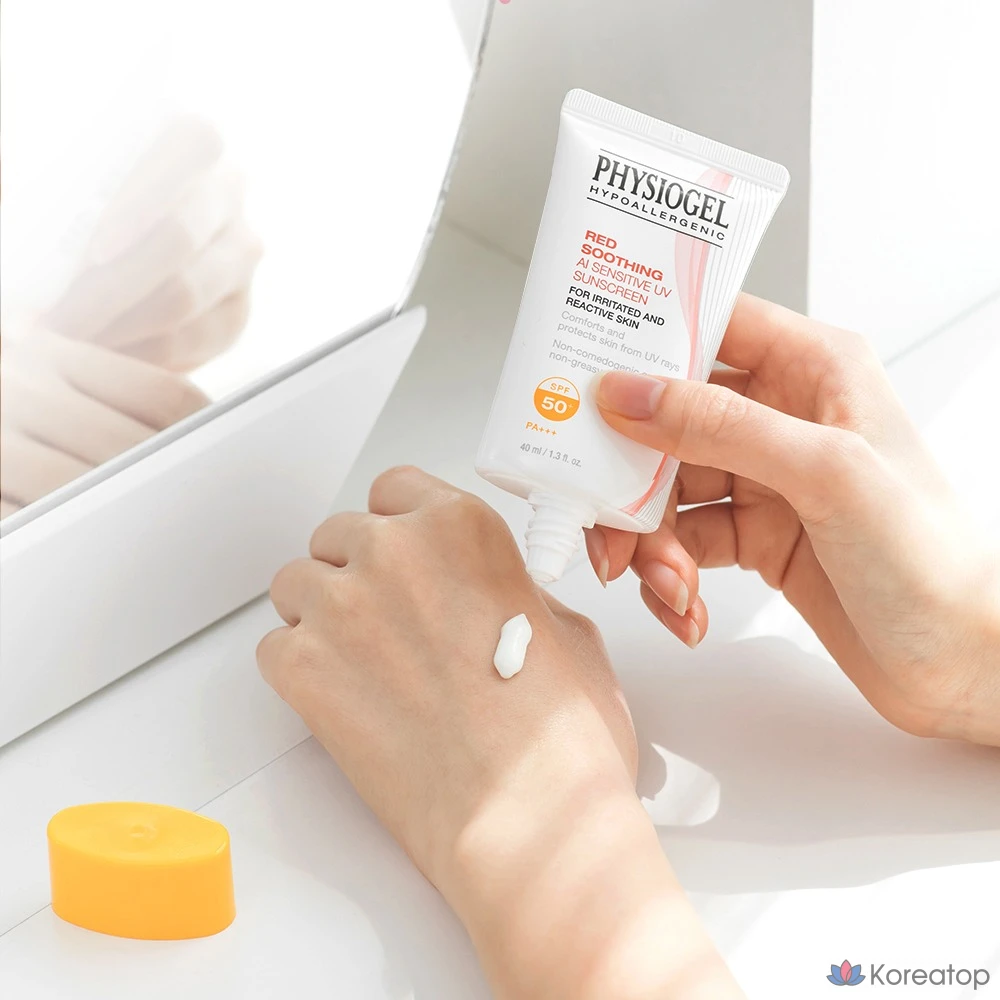 Солнцезащитный крем PHYSIOGEL Red Soothing AI Sensitive UV Sunscreen Advanced SPF50+ PA++++, 40 мл, 1 шт.