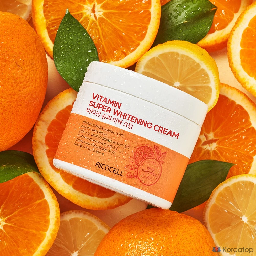 Крем Ricocell с витаминами для осветления кожи, 500 г + 100 г, 600 г, 1 шт.