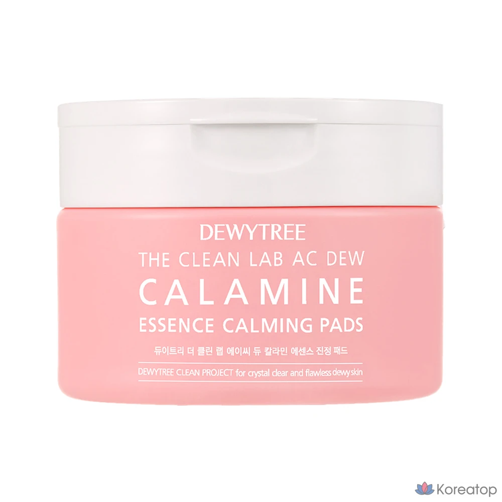 Успокаивающие подушечки Dewytree The Clean Lab AC Dew с каламиновой эссенцией, 60 листов, 1 упаковка.