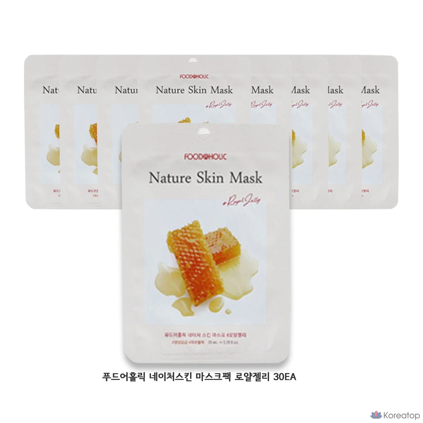 Набор масок для лица FoodaHolic Nature Skin Mask Pack с маточным молочком, 30 шт., 1 упаковка.