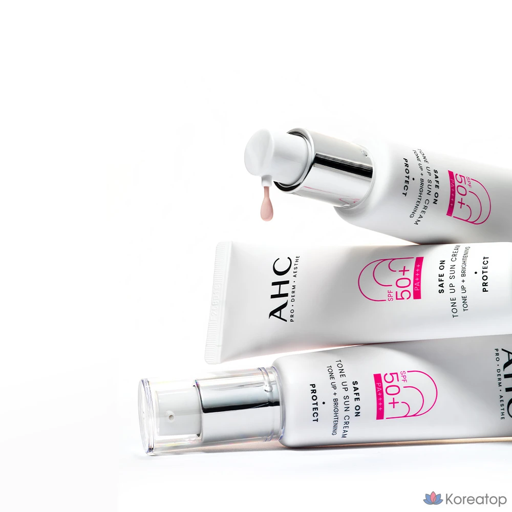 Солнцезащитный крем AHC Safe On Tone Up SPF50+ PA++++, 50 мл, 1 шт.