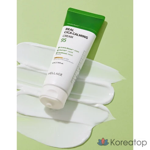 Успокаивающий крем Wellage Real Cica 95