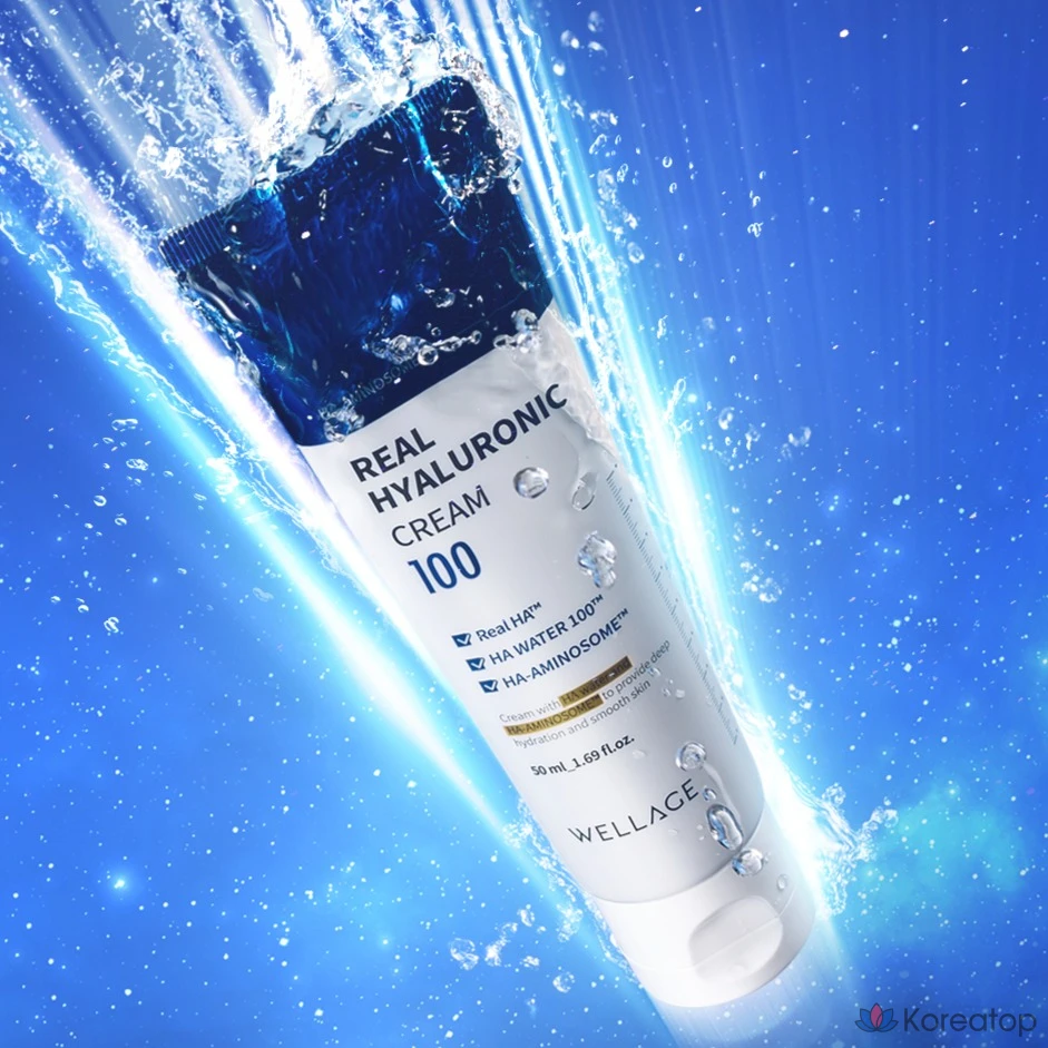 Крем Wellage Real Hyaluronic 100, 50 мл, 1 шт.