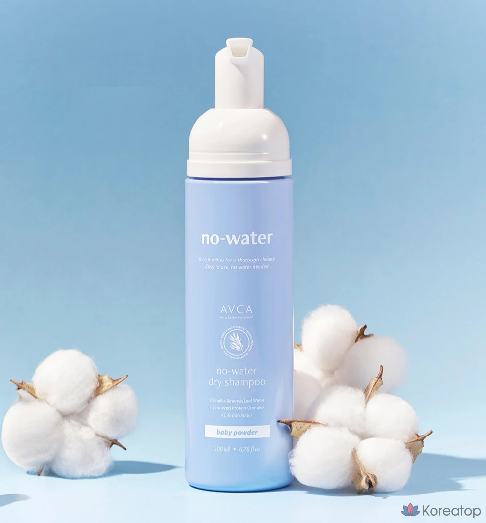 Сухой шампунь AVCA Perfume Bubble No-Sebum без кожного сала, аромат детской присыпки, 1 шт., 200 мл