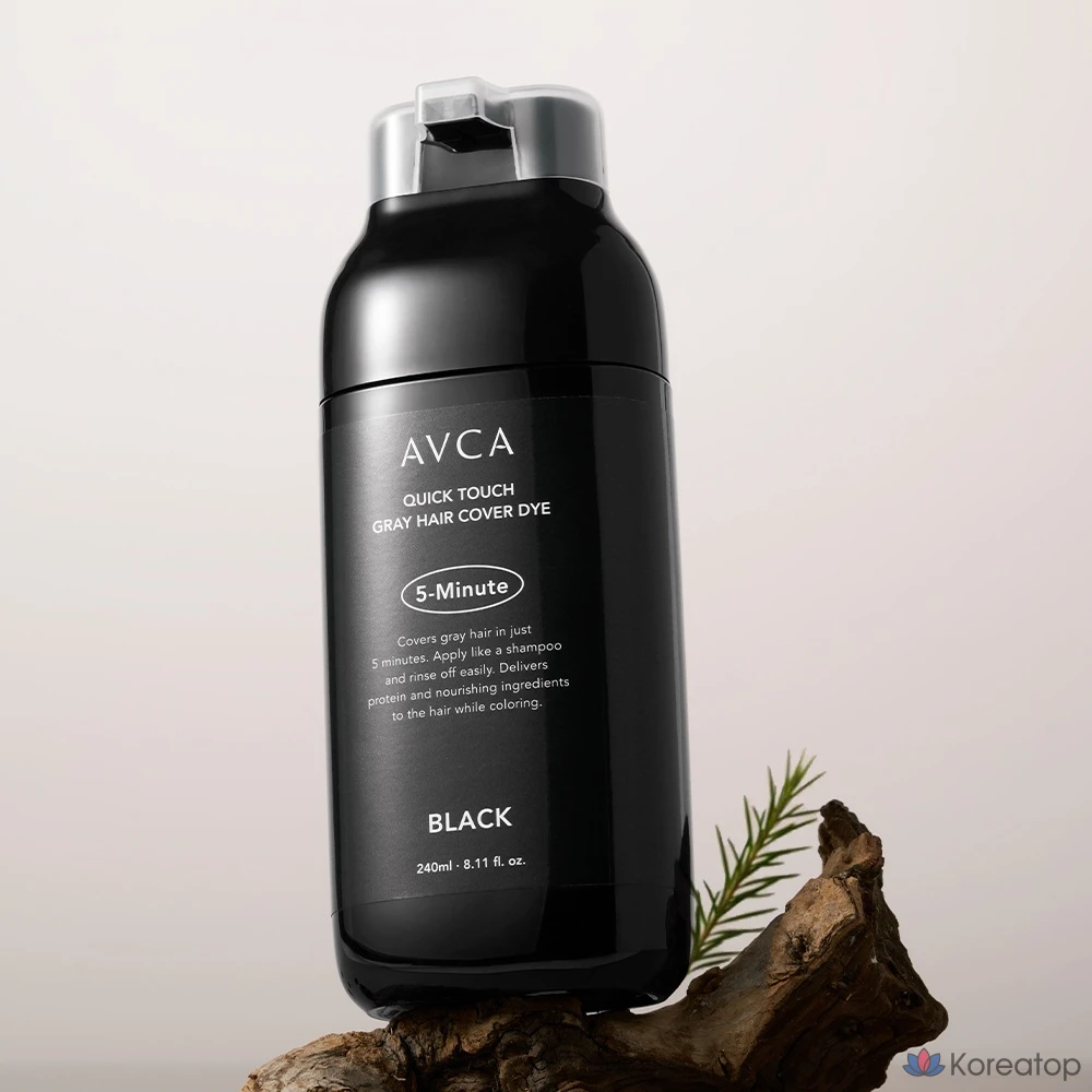 Краска для волос AVCA Quick Touch 5-Minute Gray Cover, 240 мл, черная, 1 шт.