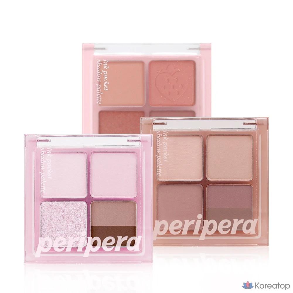 Палитра теней Perifera Ink Pocket 23AD, № 7 "Весенняя клубника, пропитанная солнцем", 1 шт
